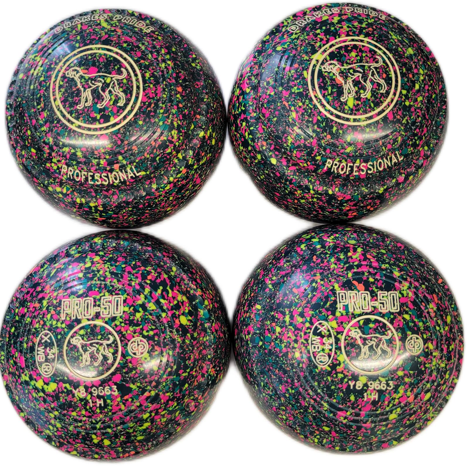 Drakes Pride Professional PRO50 size 1H Green/Green Florescent Harlequin