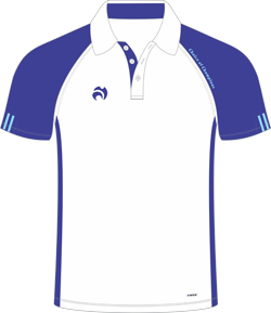 Henselite Choice of Champions Polo Shirt Dark Blue/Sky Blue Trim (Special Price)
