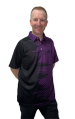 Henselite Limited Edition Polo Shirt Black/Purple