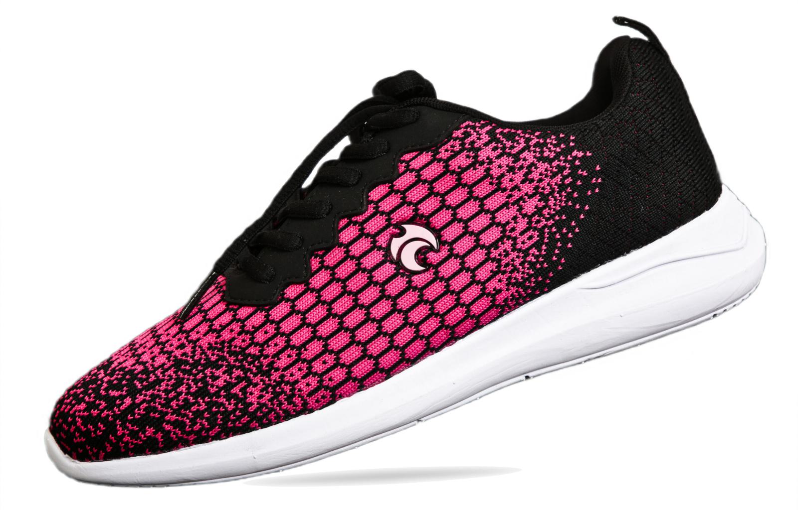 Henselite HL76 Raspberry Ladies Lace Up Lightweight Shoe